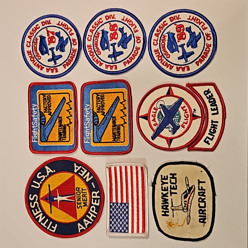Aviation Airplane Flight Safety Maintenance Factory Patches